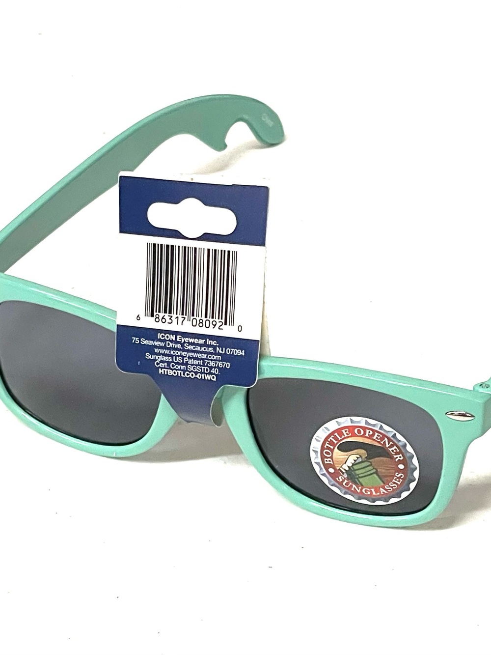 Mint Green Bottle Opener Sunglasses